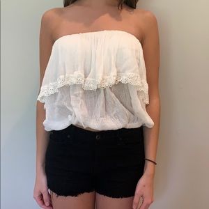 Jen’s pirates booty white tube top